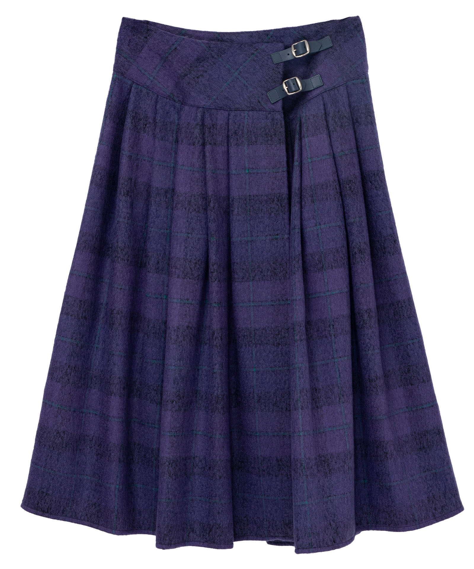 【O'Neil of Dublin】BASQUE SWING SKIRT シャギーチェック