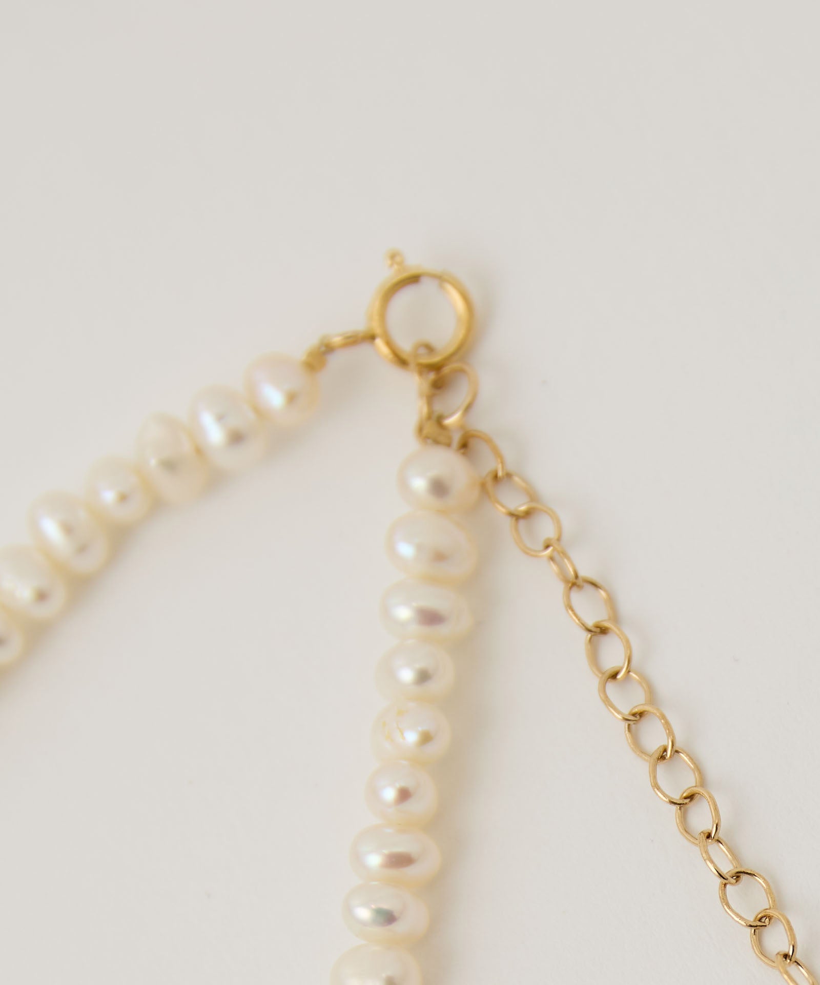 【Porter des boutons 】 小粒パールショートネックレス