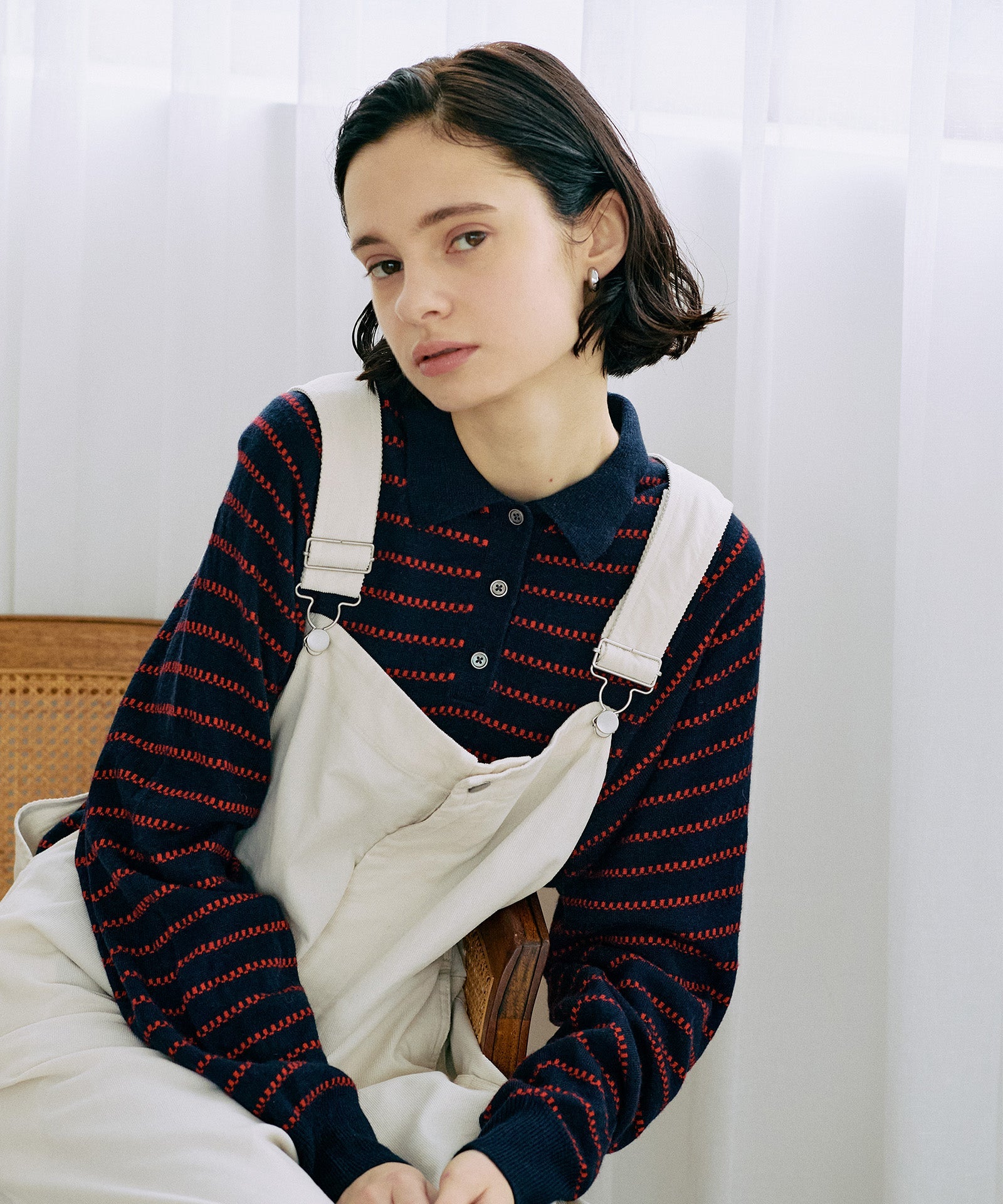 コーデュロイワークサロペット