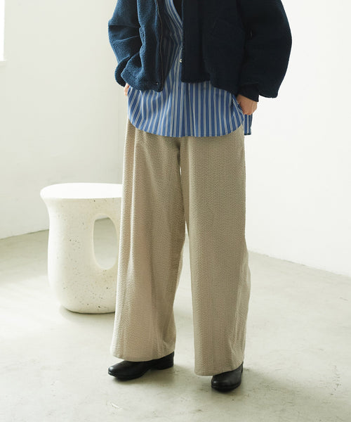 サッカーコーデュロイワイドパンツ