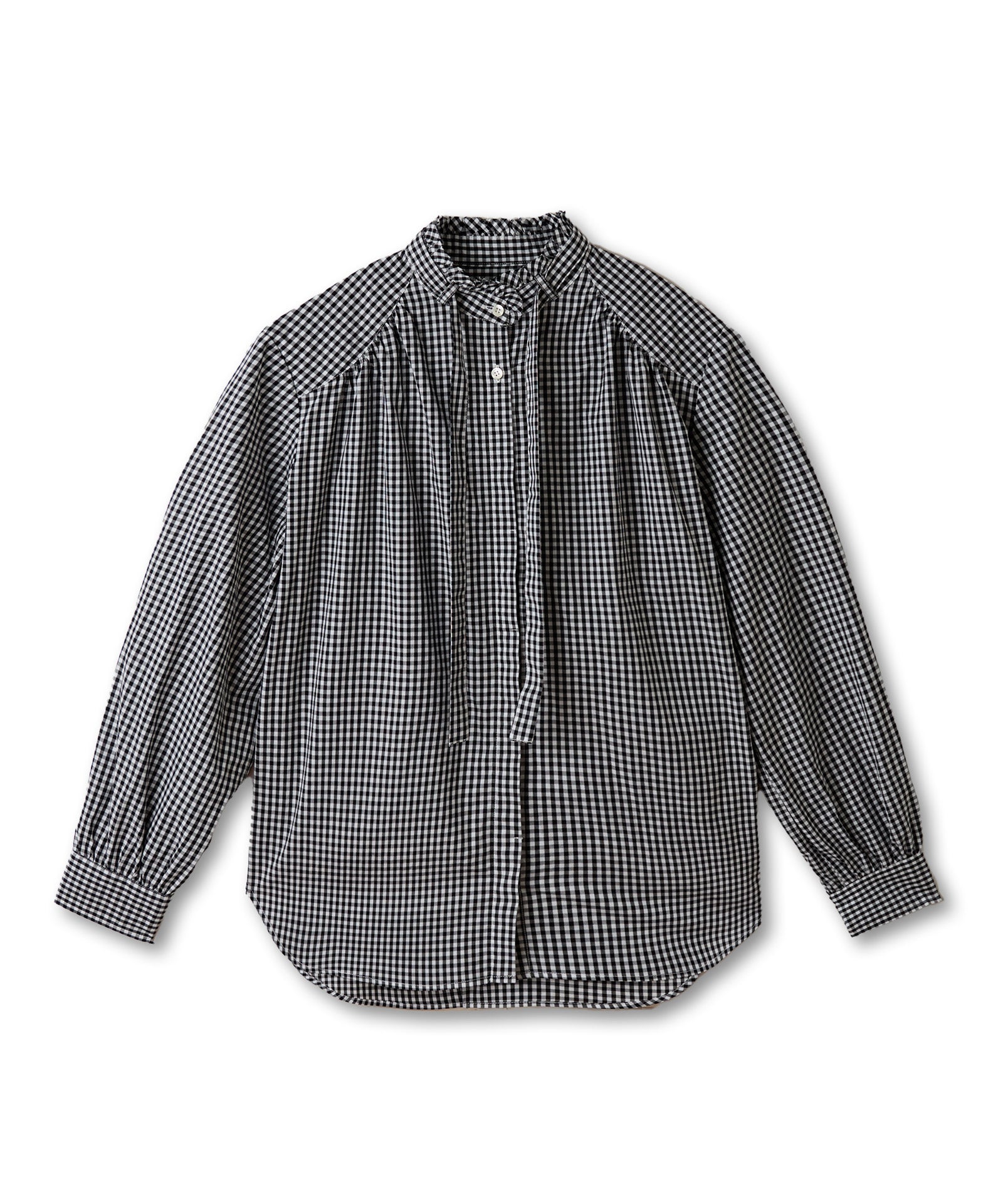 ボウタイフリルブラウス