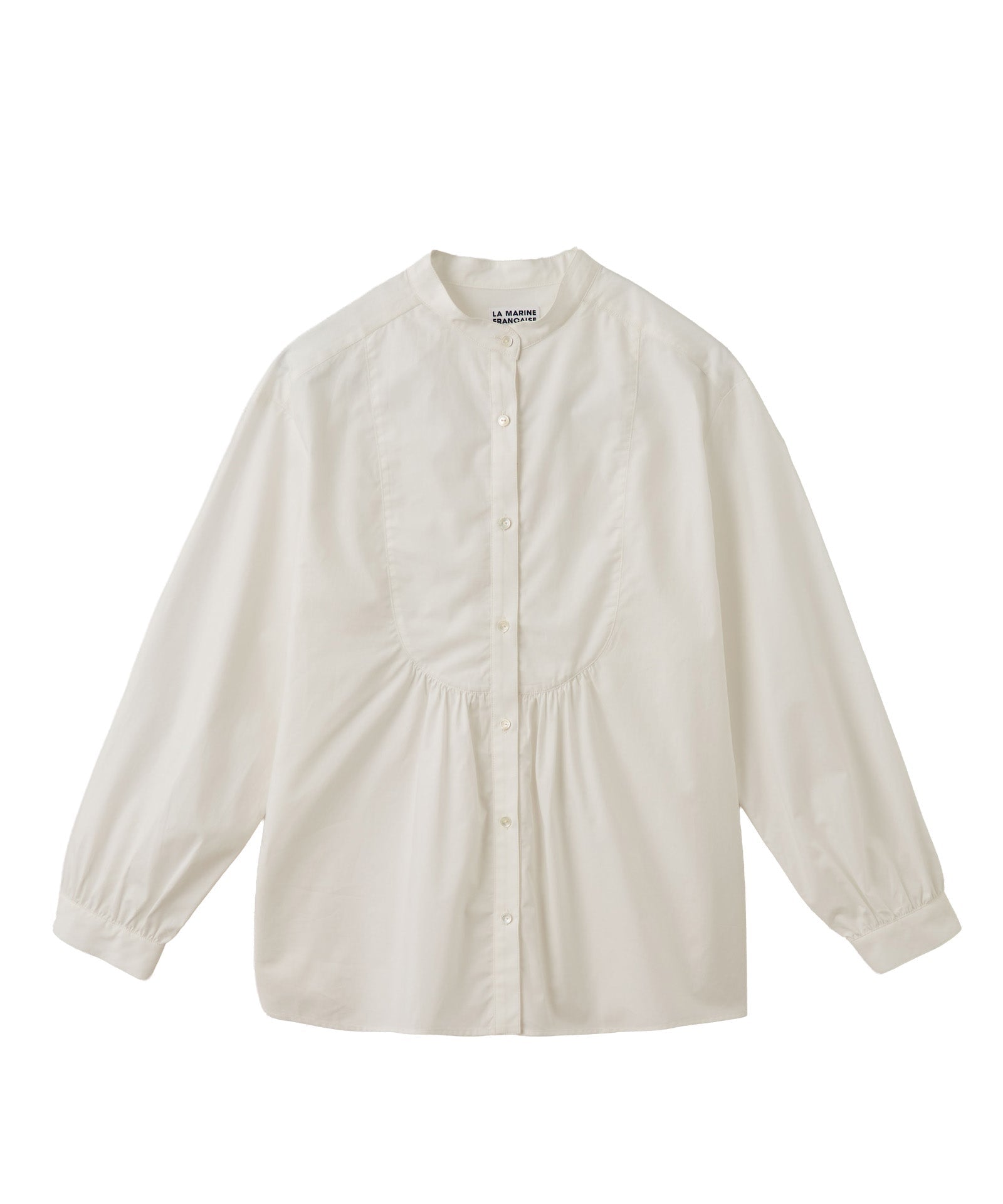 バンドカラーブラウス