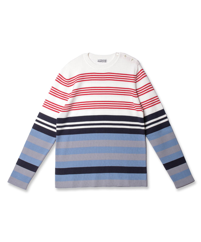 ショルダーボタンボーダーニット — LA MARINE FRANCAISE