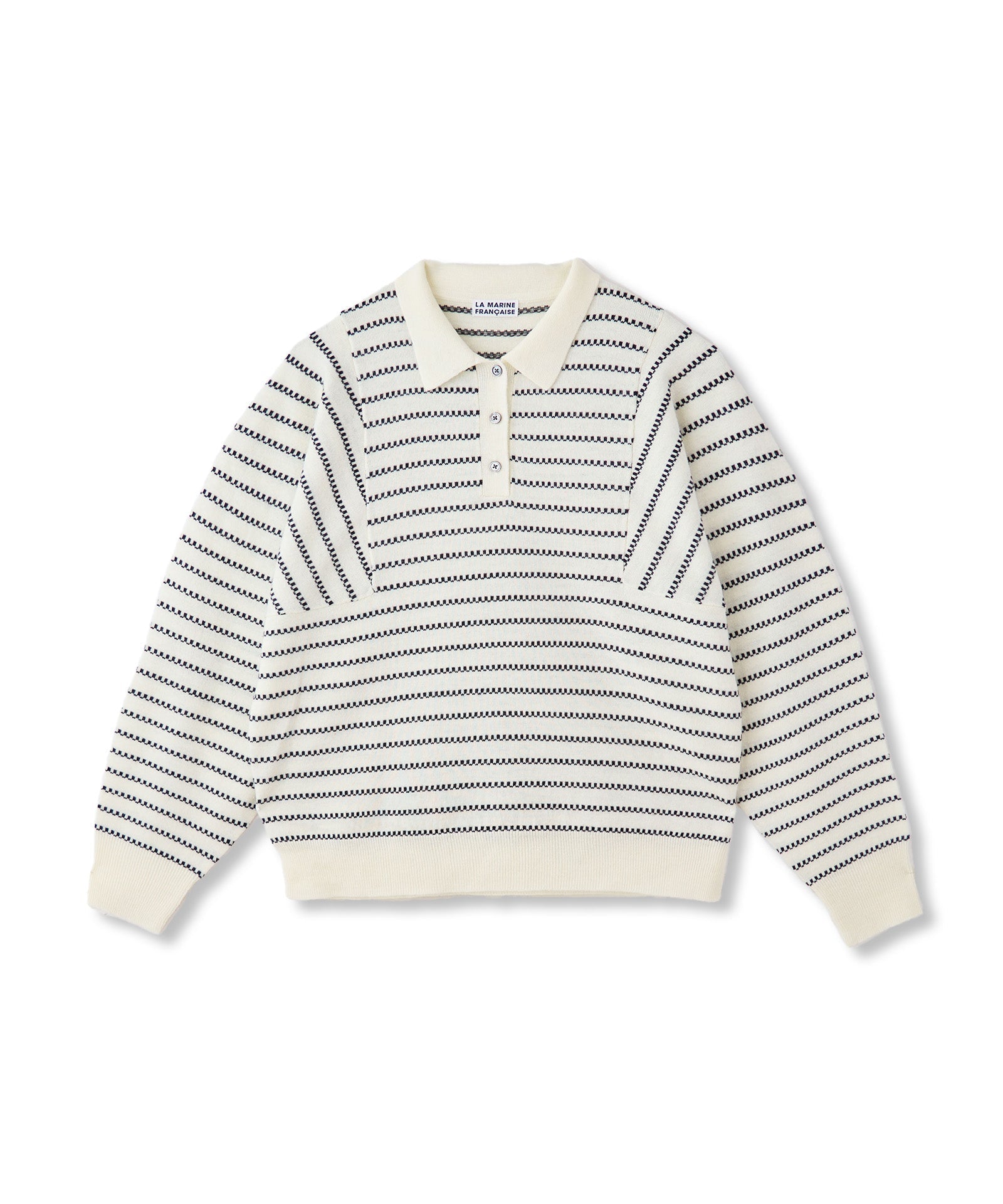 ボーダージャガードポロプルオーバー