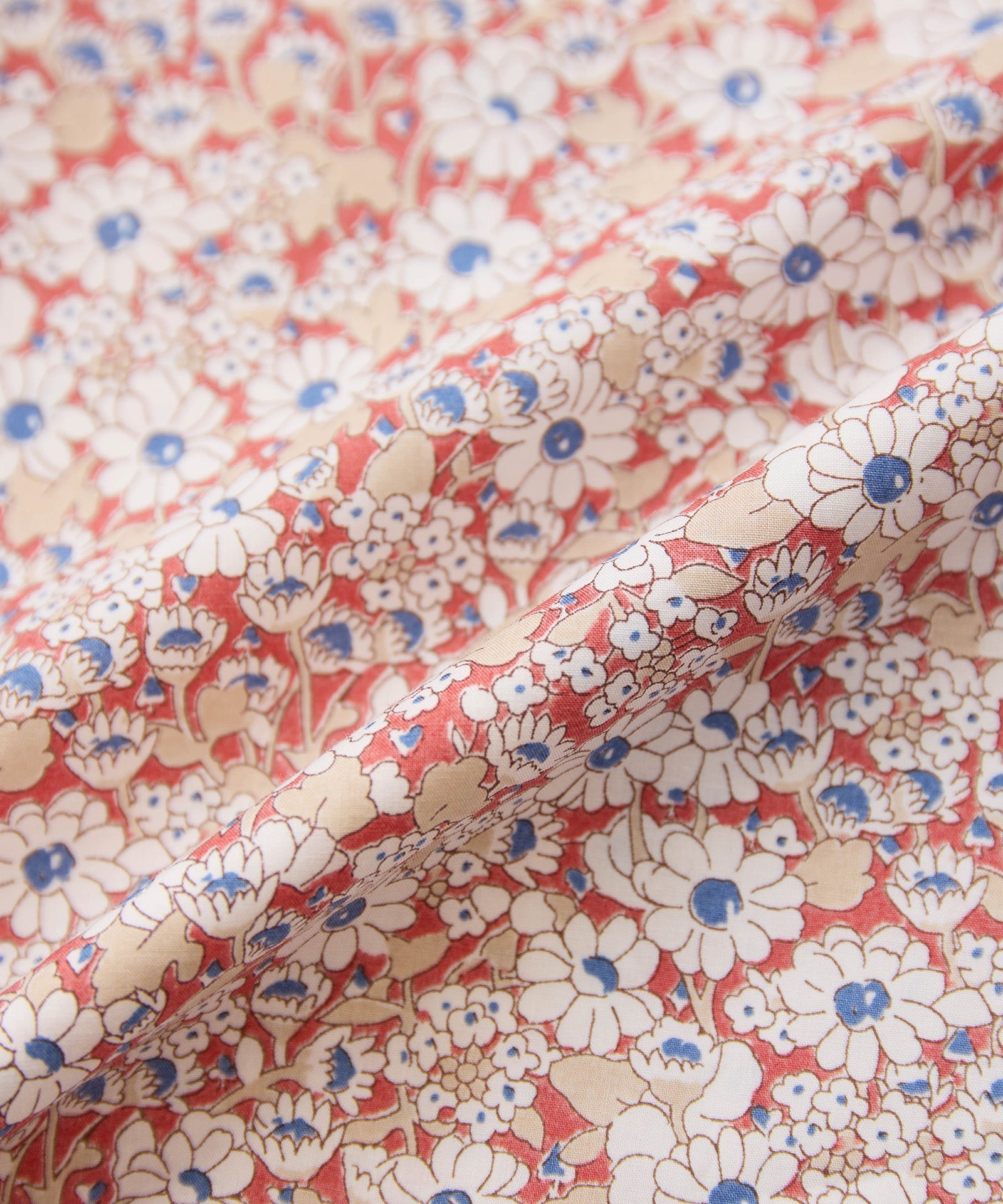 リバティプリントシャーリングブラウス