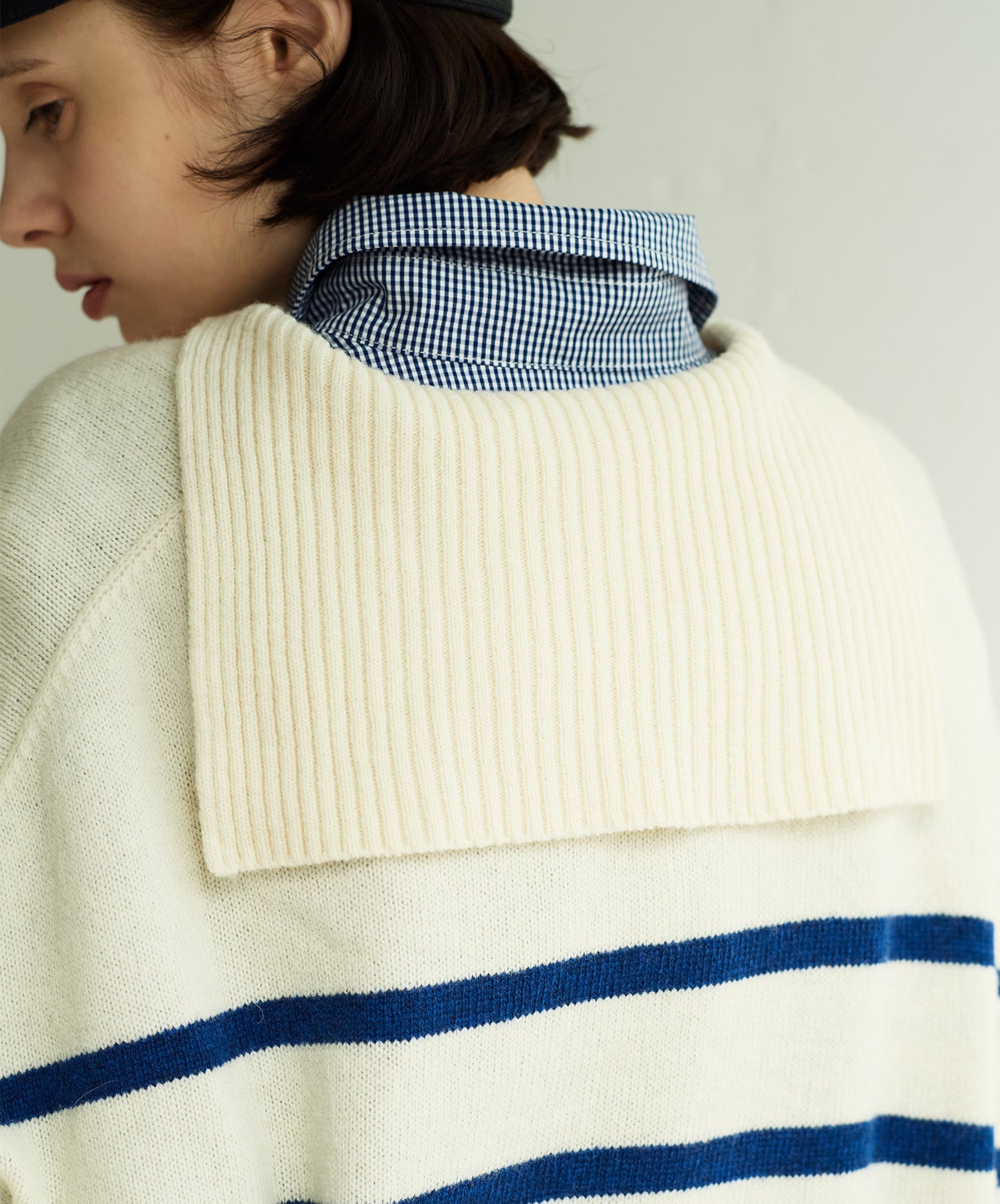 セーラーロングニット