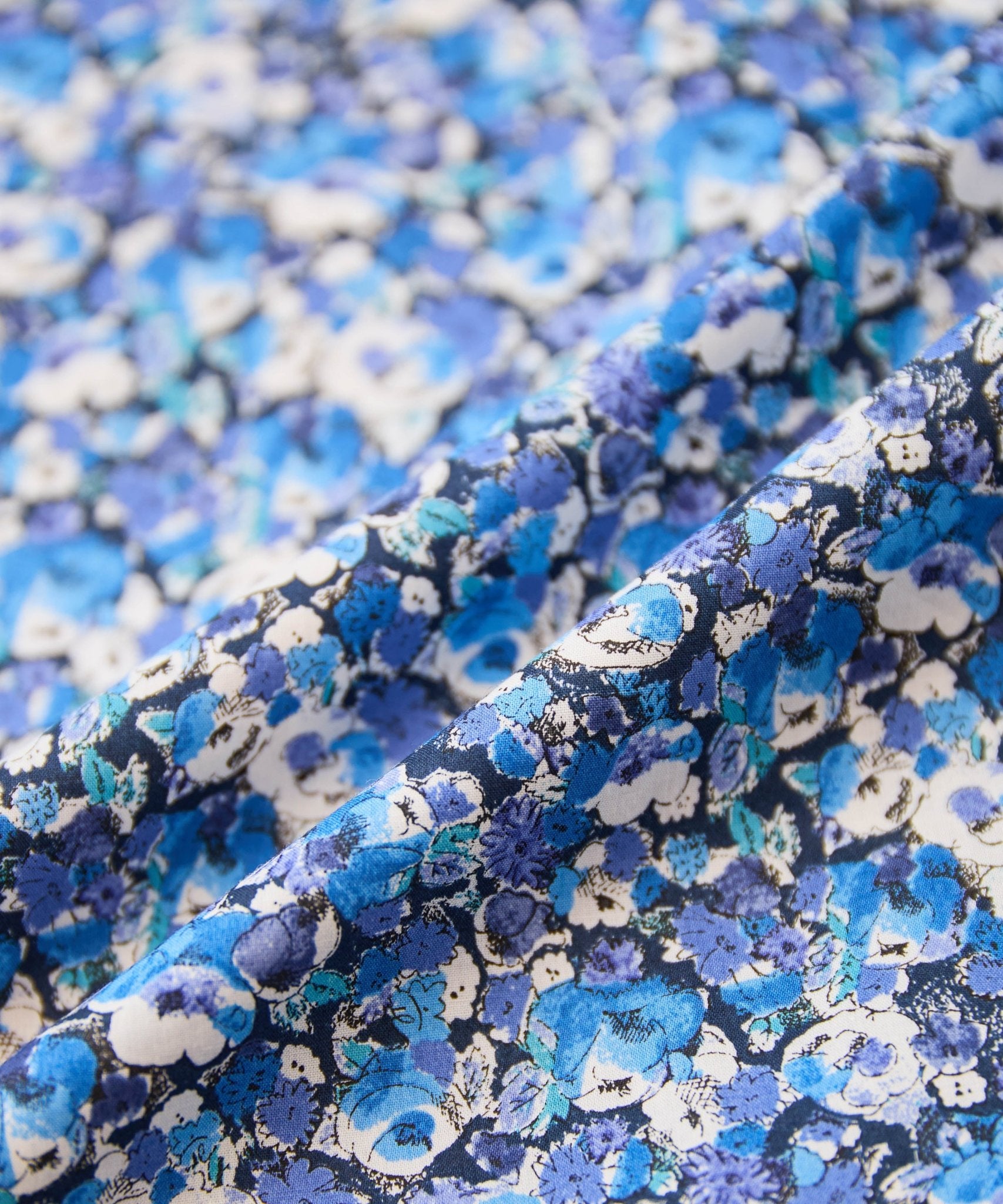 リバティプリントフリルブラウス