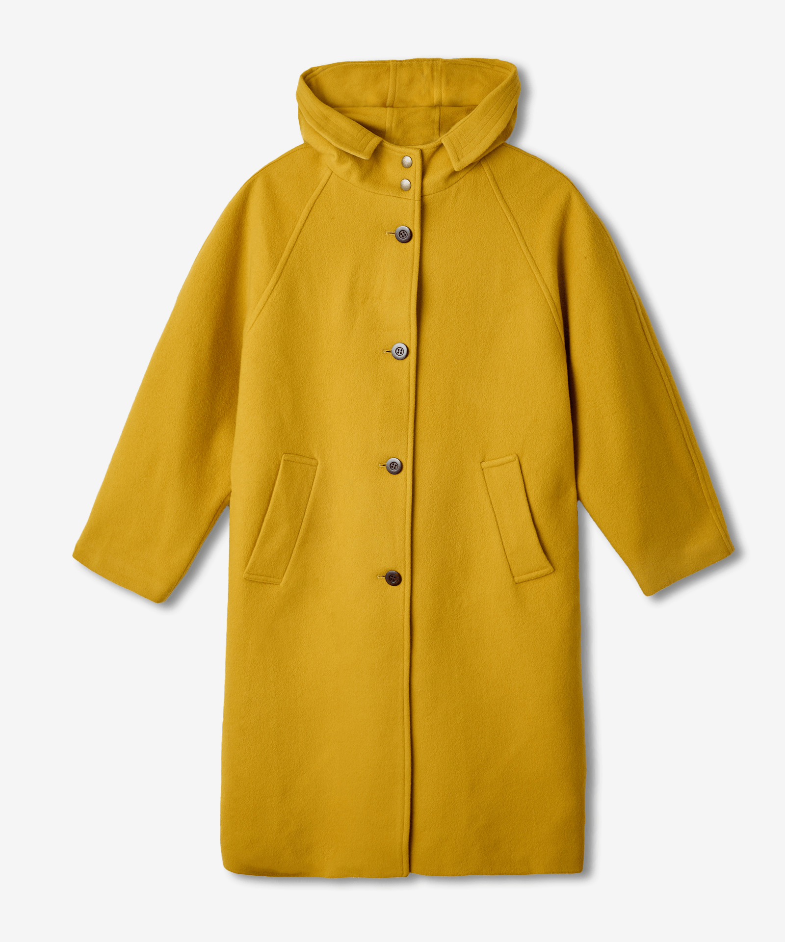 ウールビーバーフードロングコート