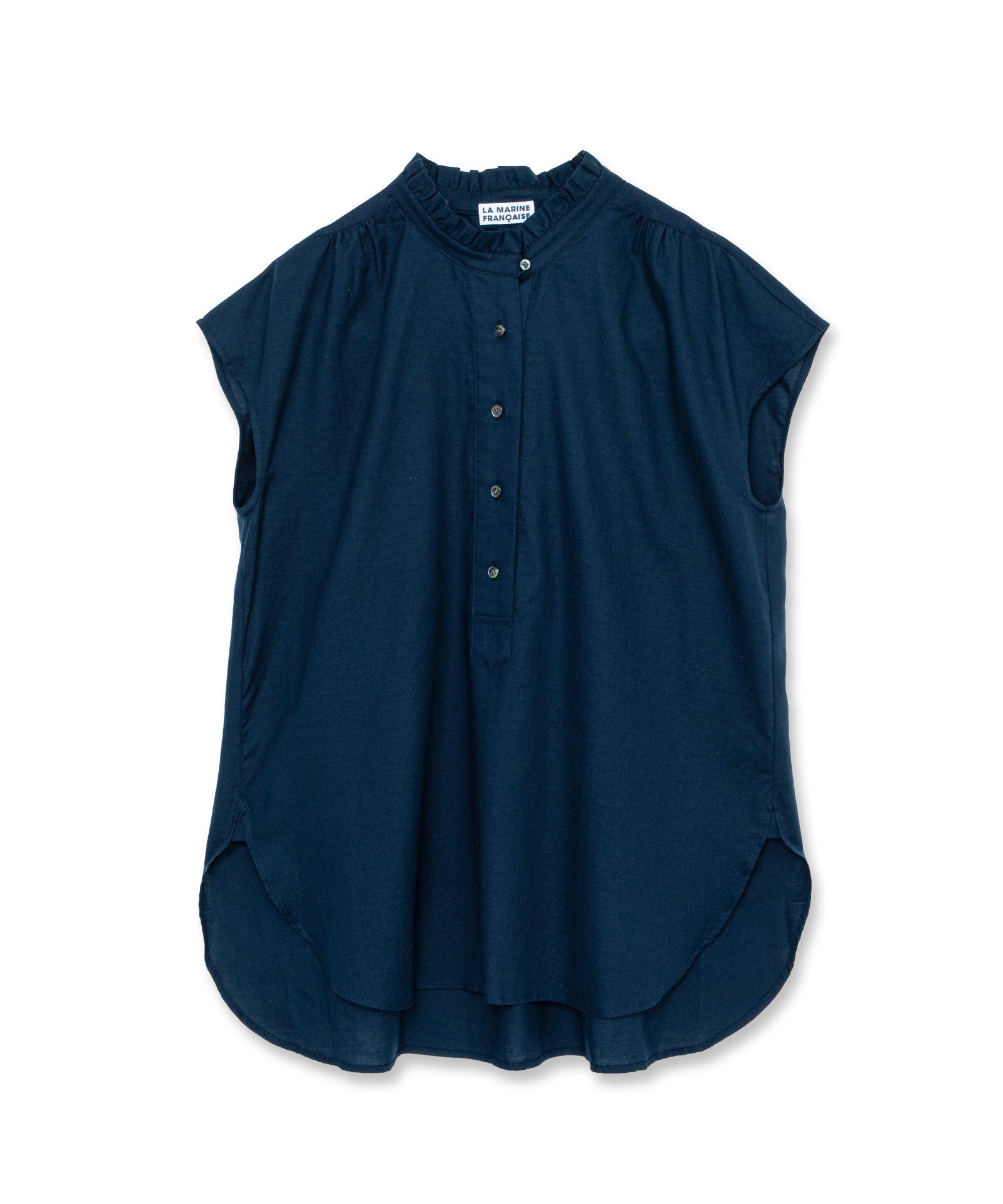 LA MARINE FRANÇAISE｜LIBERTYフリルカラープルオーバー - LA