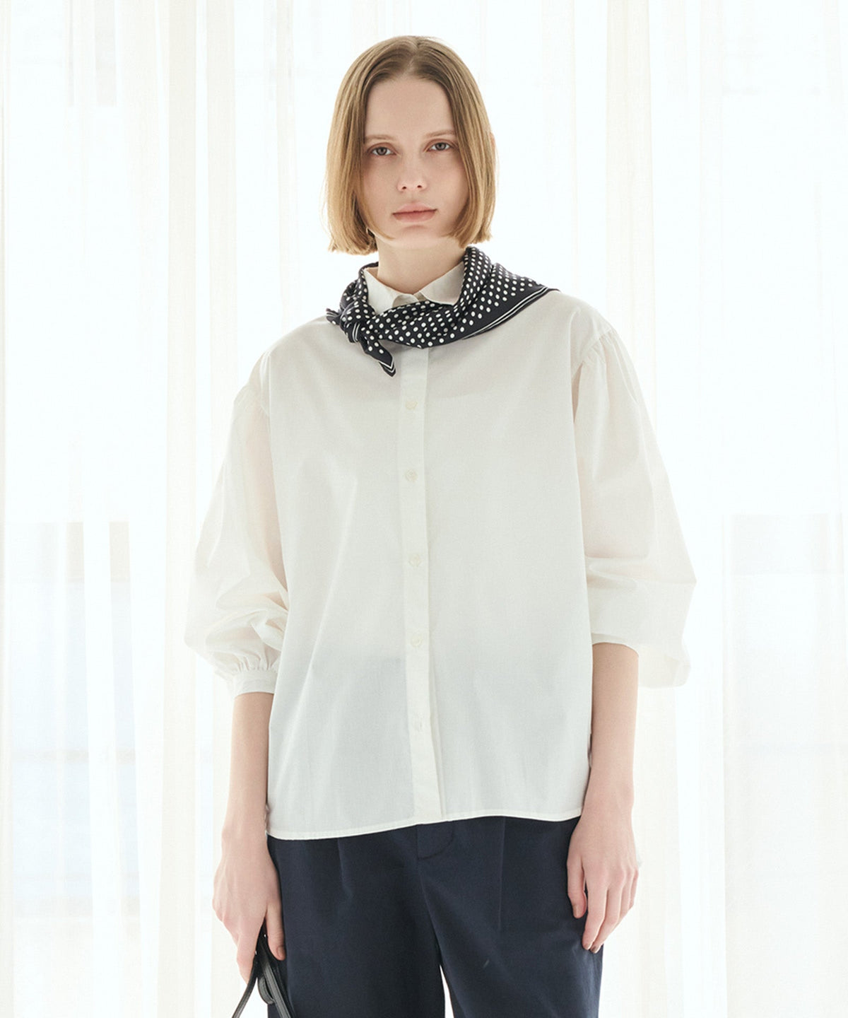 ギャザースリーブブラウス — LA MARINE FRANCAISE