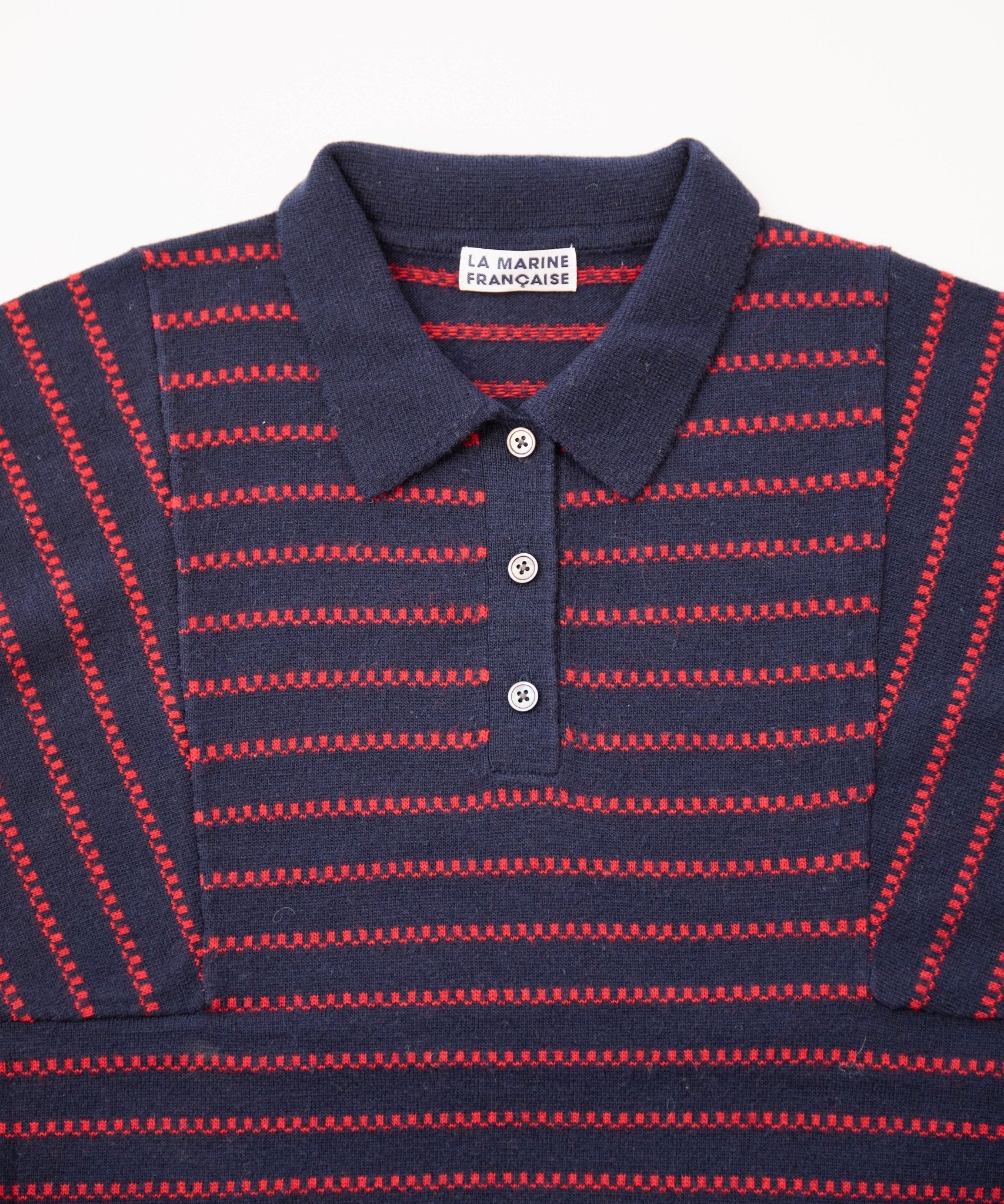 ボーダージャガードポロプルオーバー