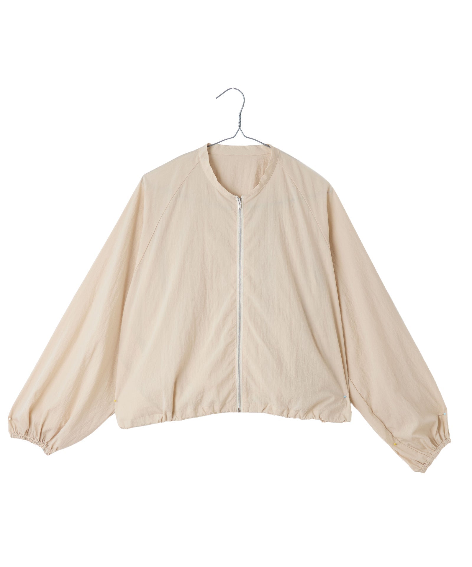 バルーンスリーブジップアップブルゾン