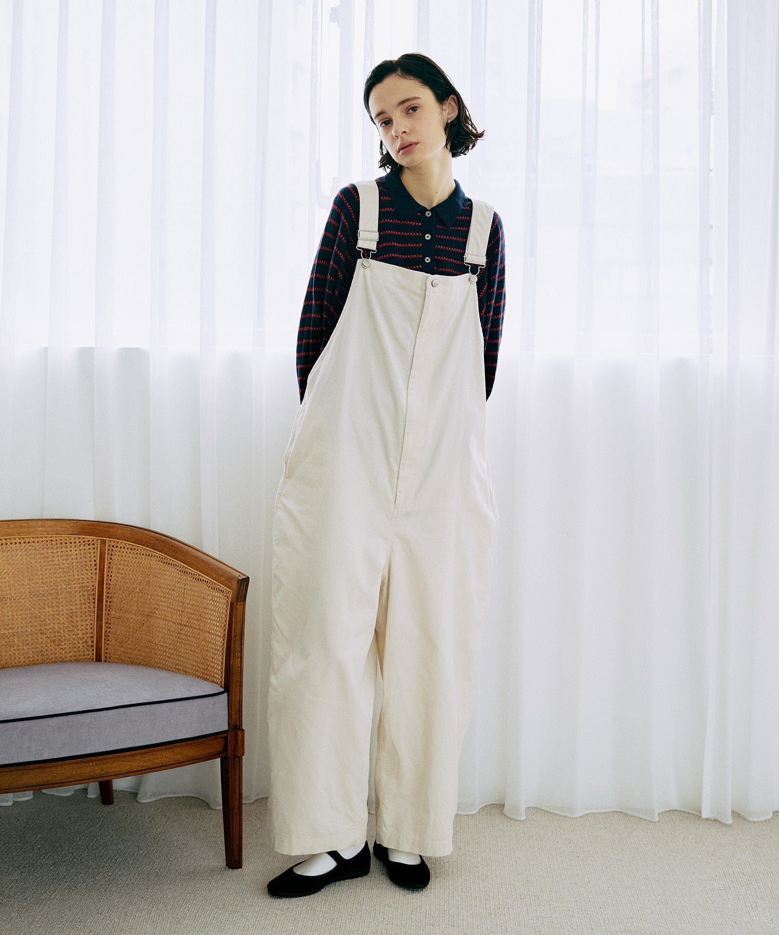 コーデュロイワークサロペット