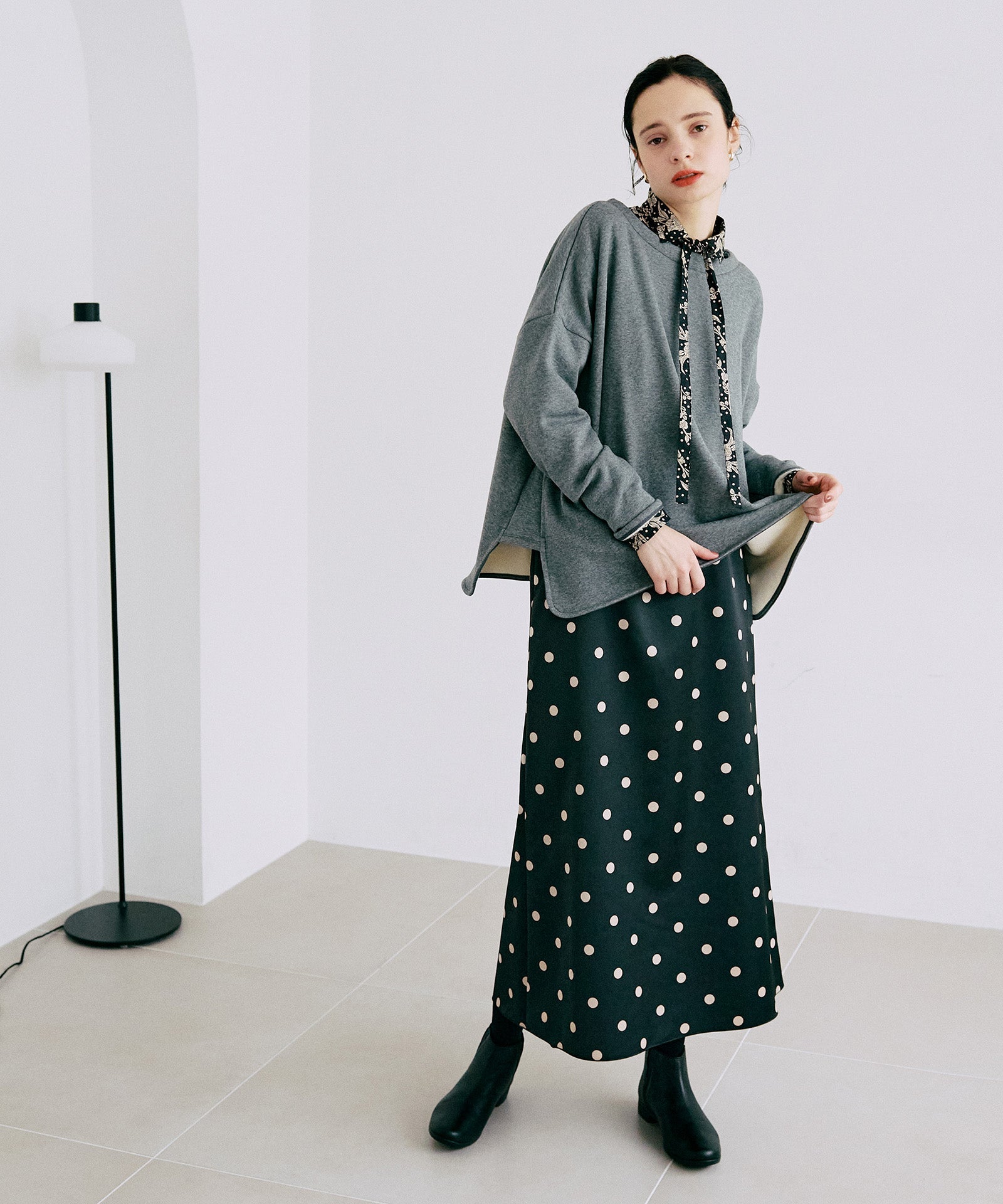 裏起毛ワイドプルオーバー