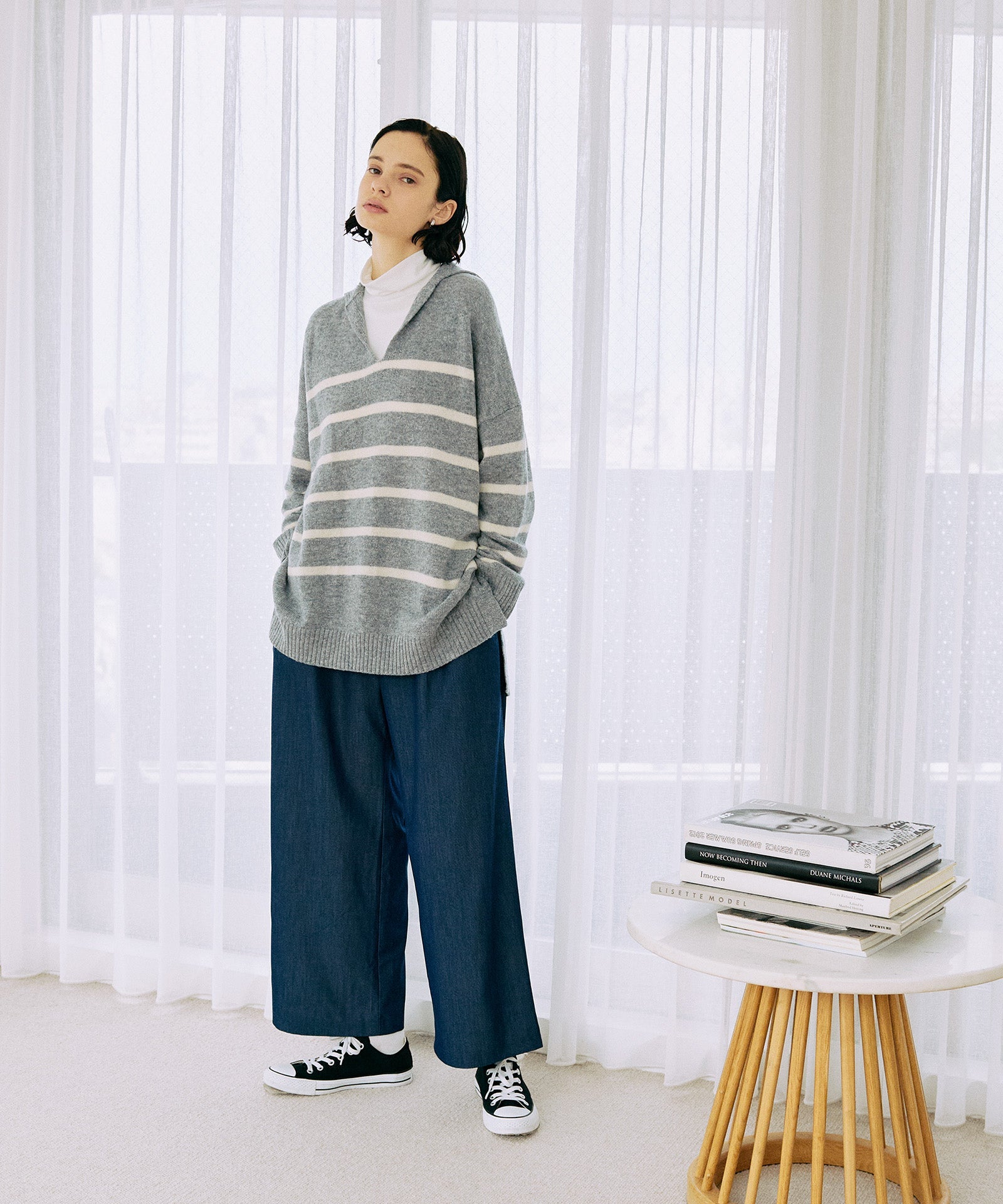 セーラーロングニット