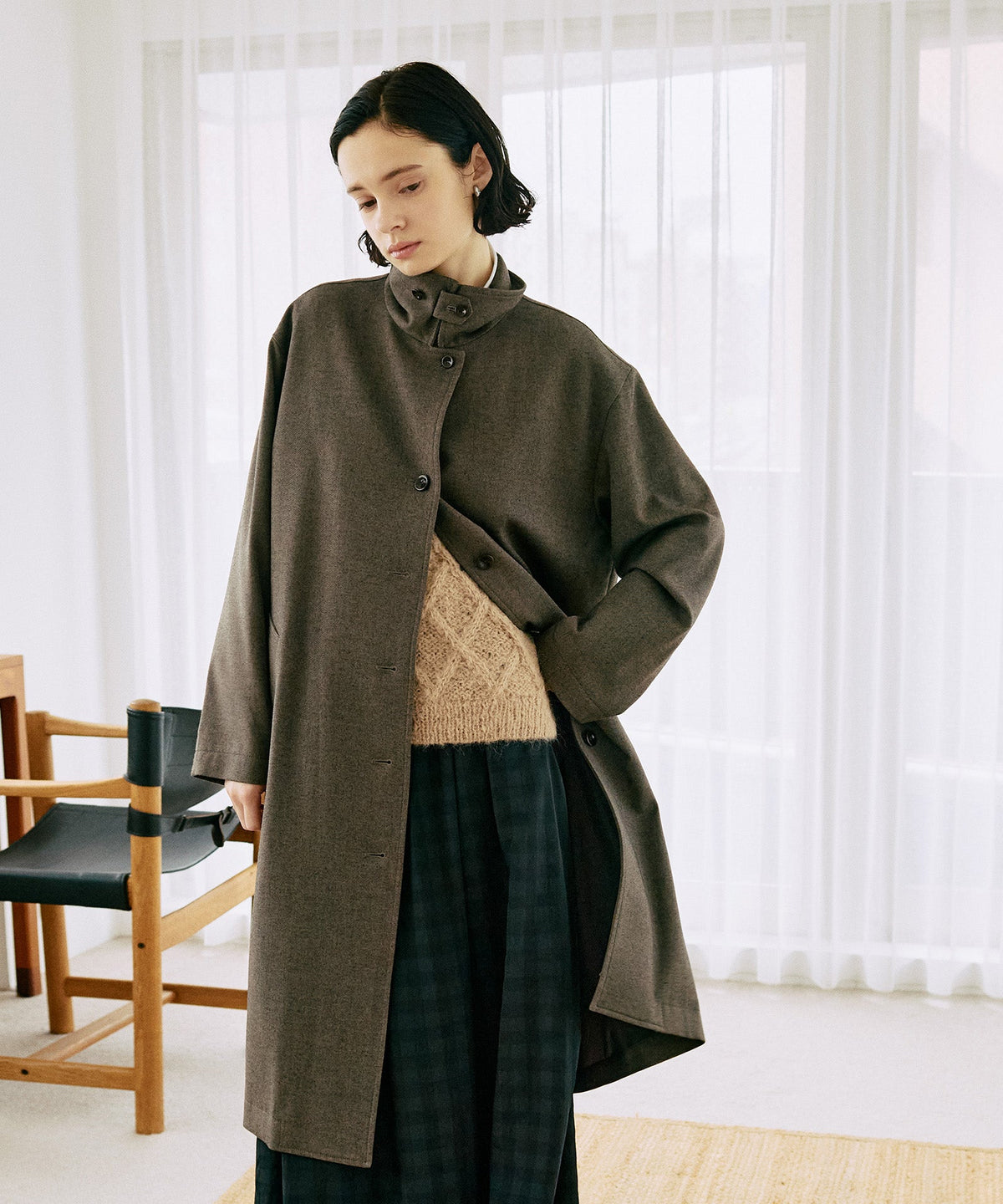 LA MARINE FRANCAISE 　プードルファー ロングコート porter-des-boutons- ジャケット・アウター