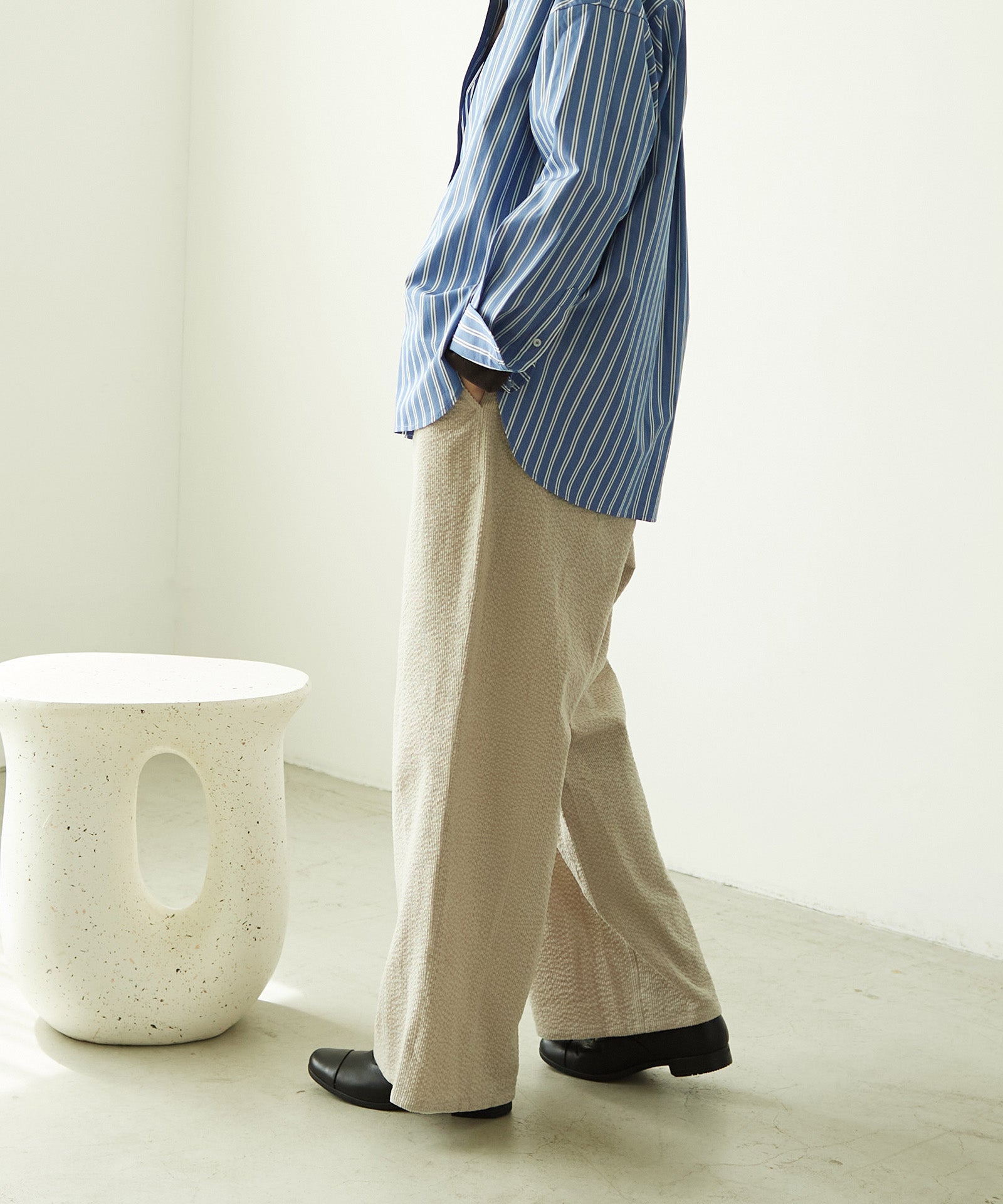 サッカーコーデュロイワイドパンツ