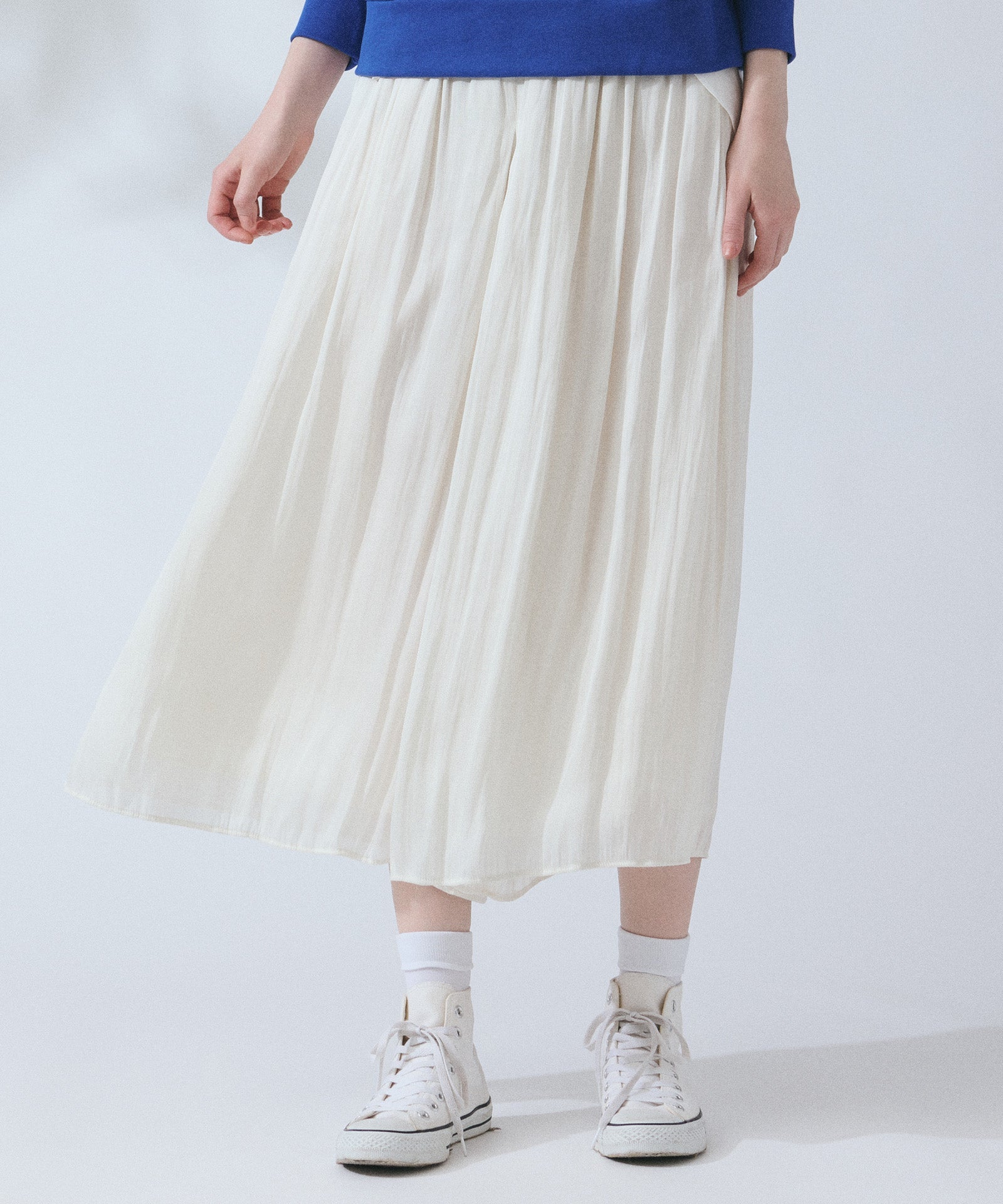 メッシュプリーツパンツ