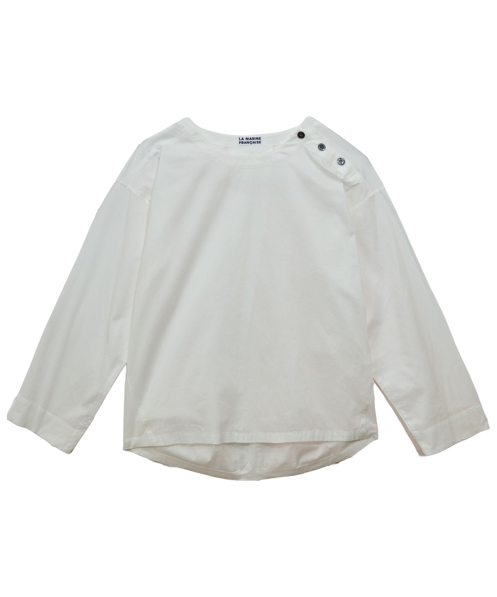 リバティプリントラウンドヘムブラウス