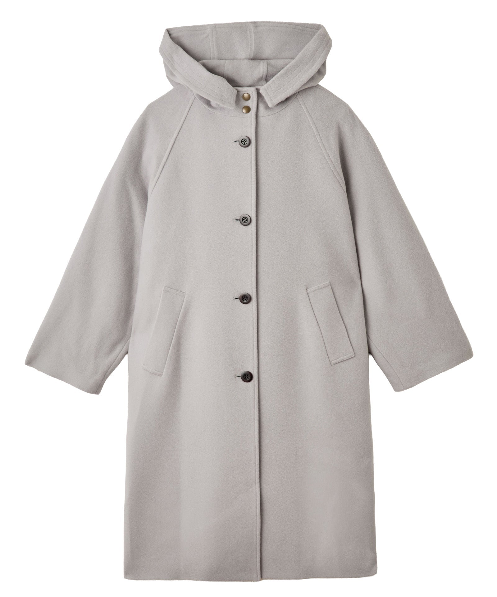 ウールビーバーフードロングコート