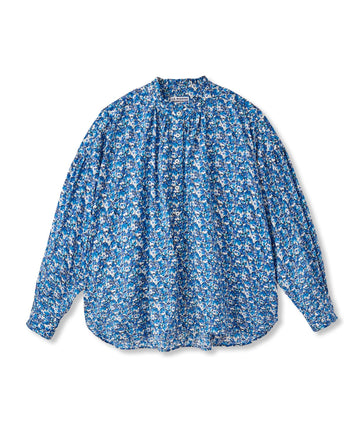 リバティプリントフリルブラウス