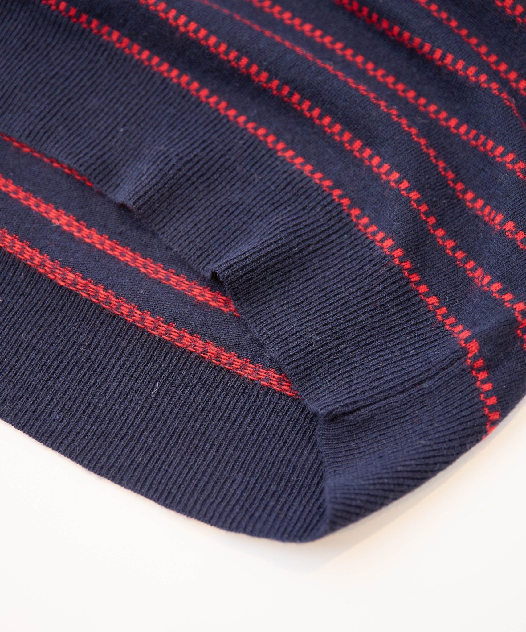 ボーダージャガードポロプルオーバー