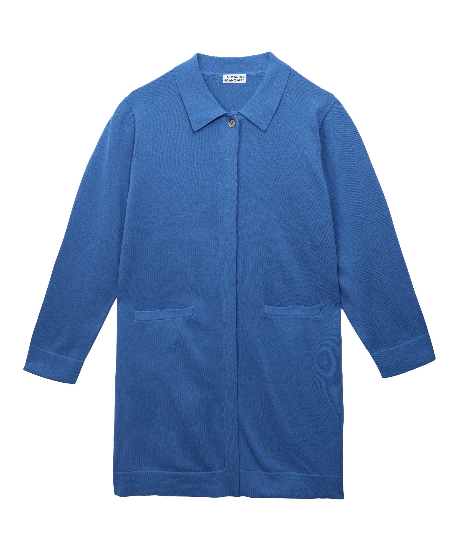 ポロネックロングカーディガン