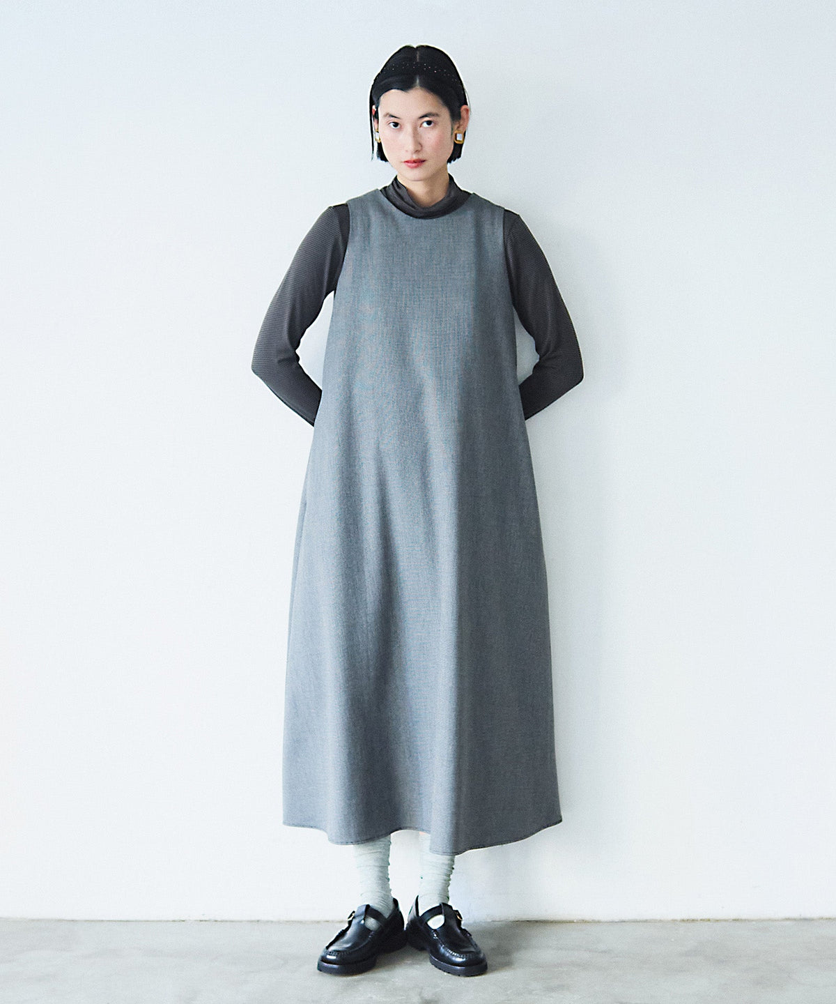 ウールライク裏起毛ジャンスカ — LA MARINE FRANCAISE