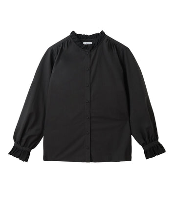 チュールフリルギャザーブラウス