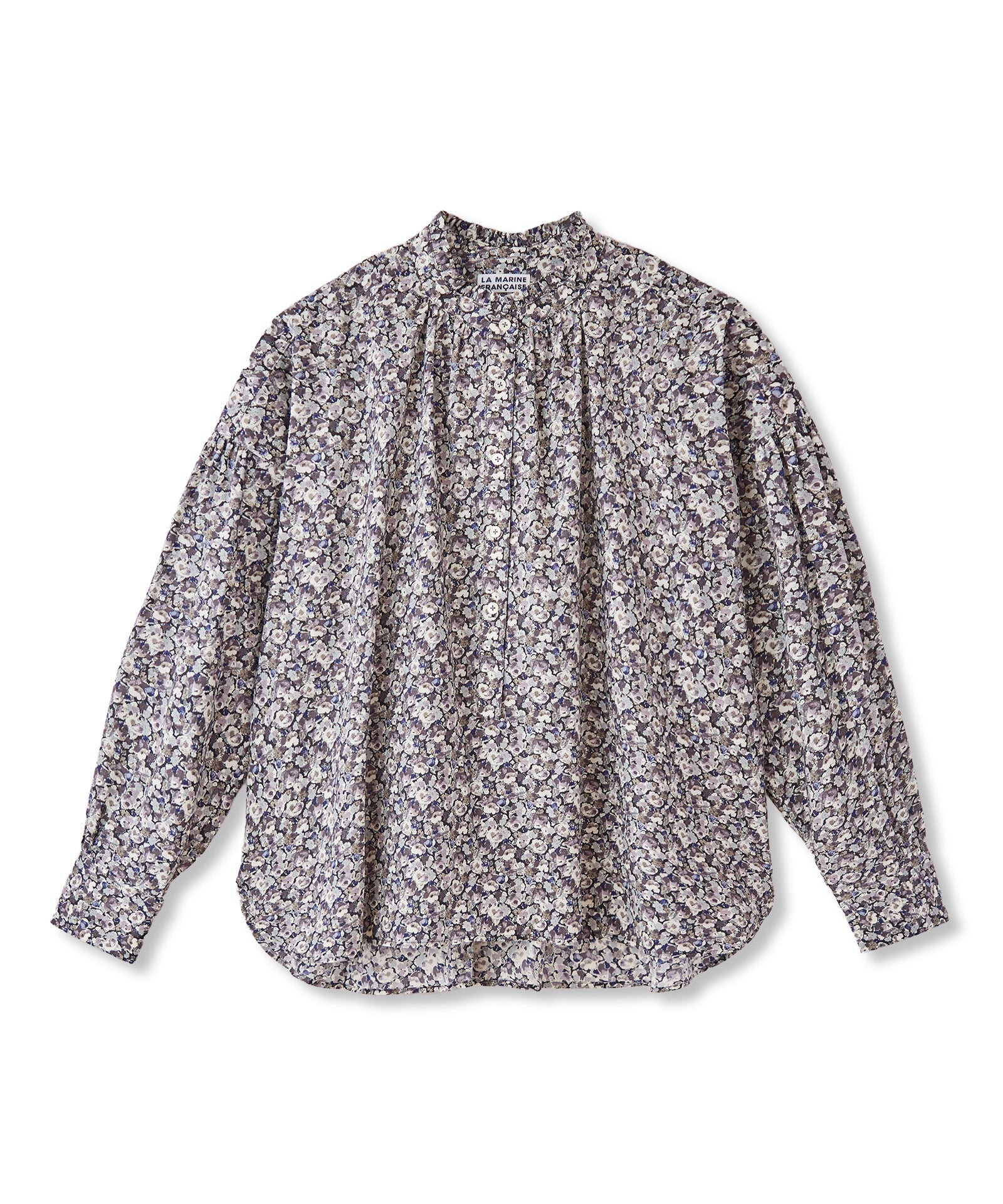 リバティプリントフリルブラウス