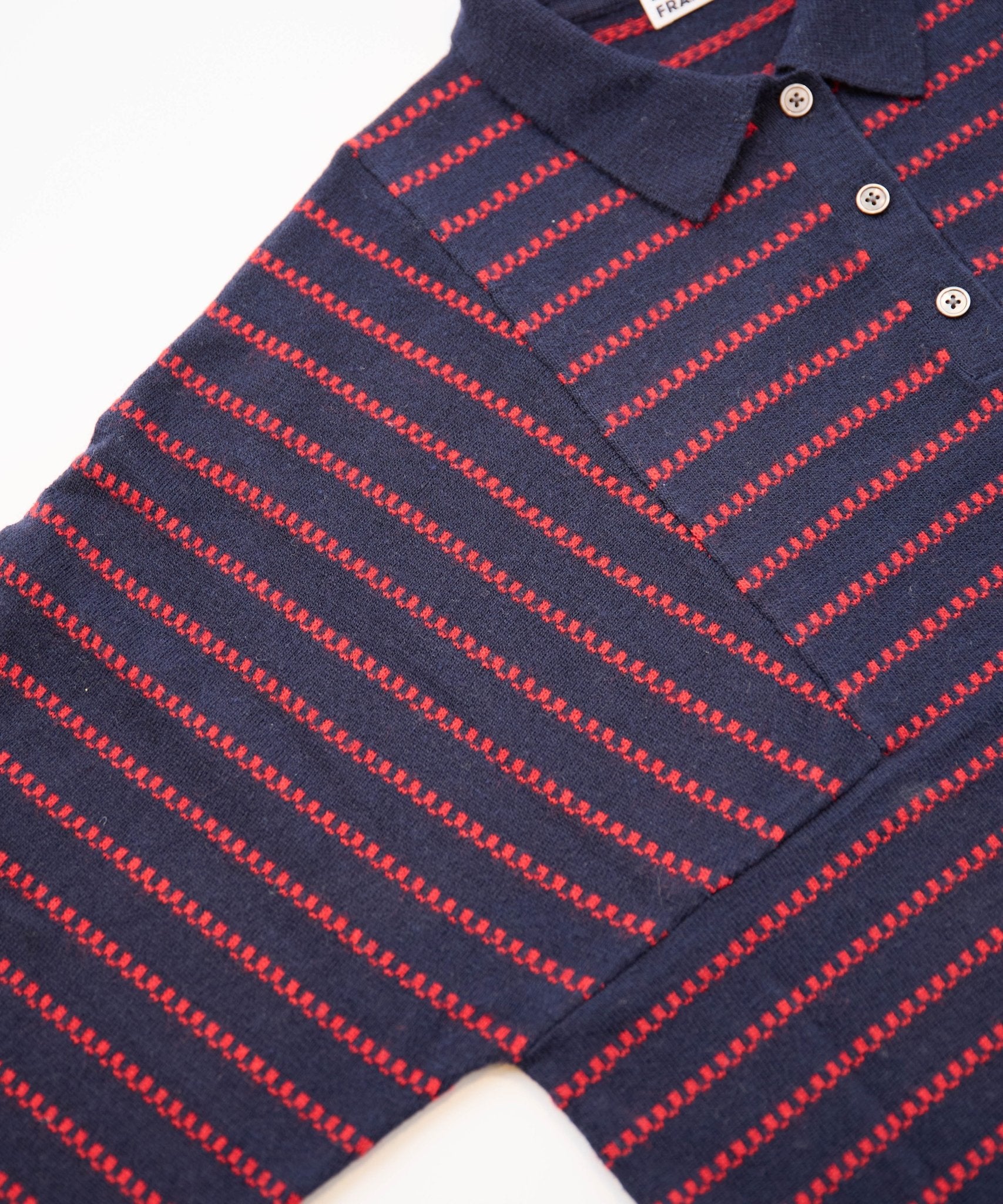 ボーダージャガードポロプルオーバー