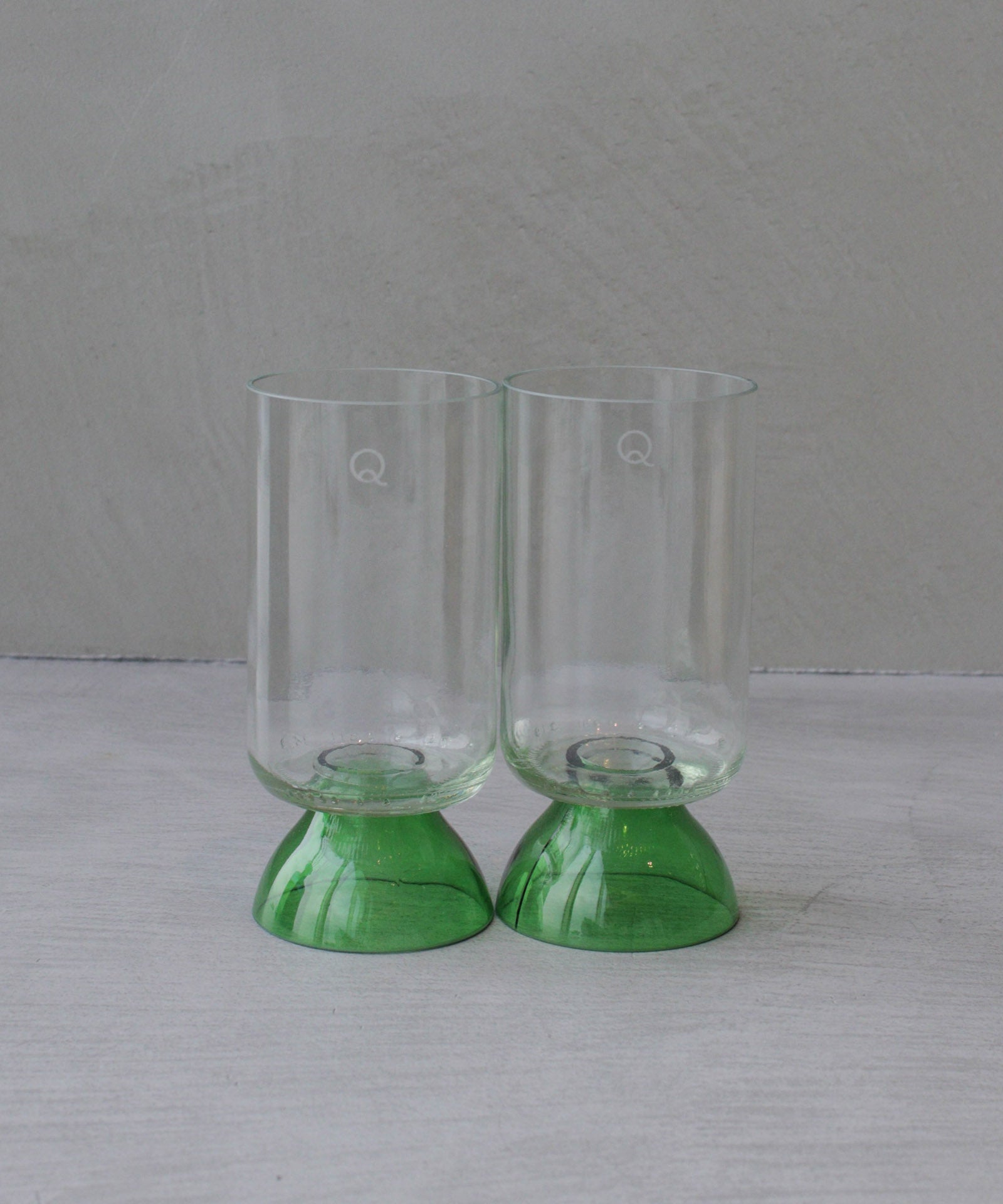 【Q de Bouteilles】STEMMED GLASS 2set