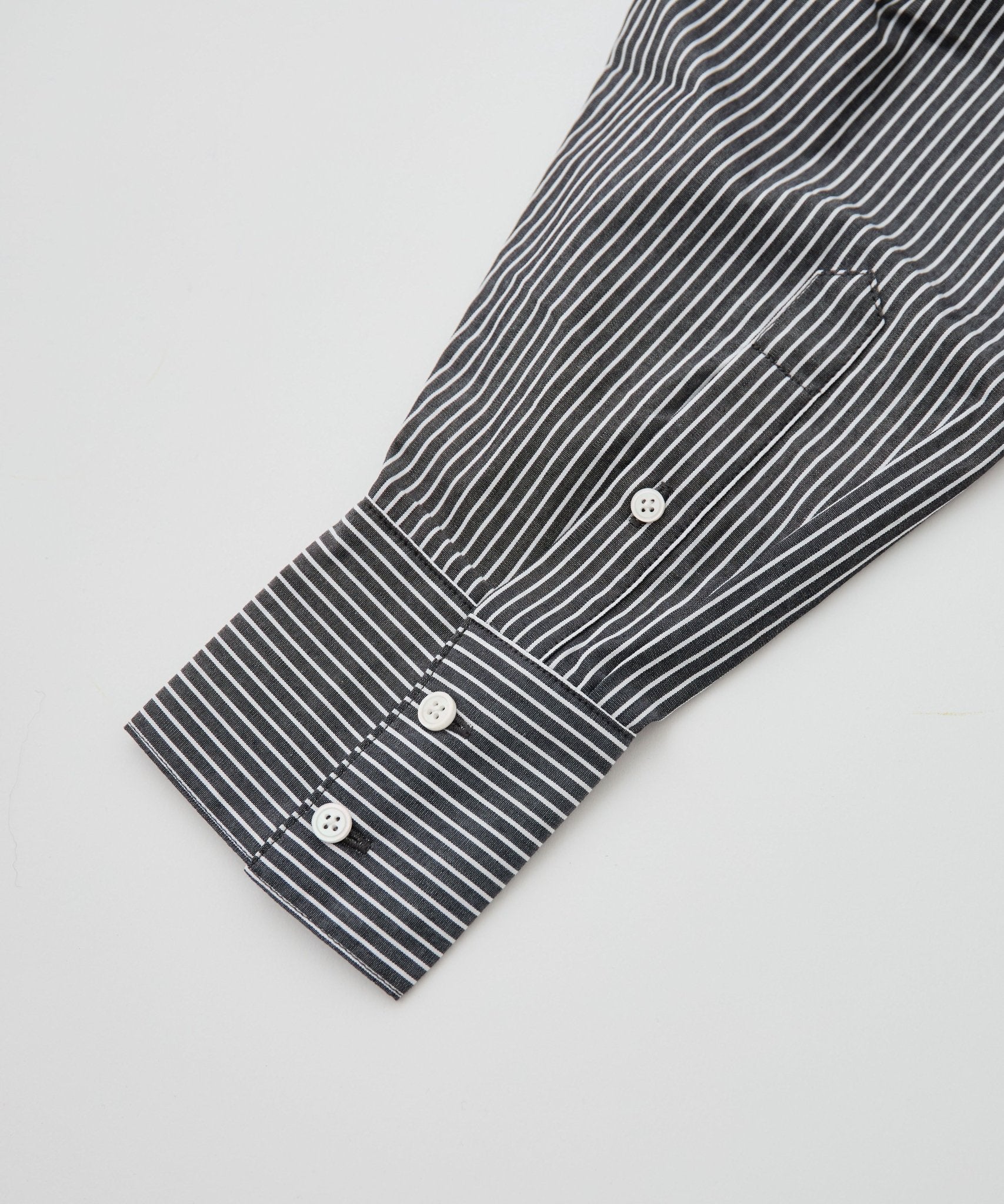 stripe＆checkレギュラーカラーロングシャツ