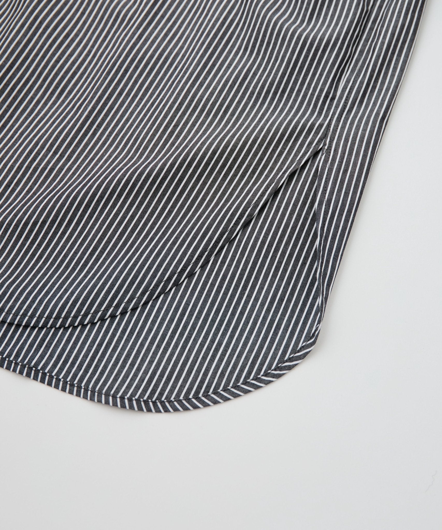 stripe＆checkレギュラーカラーロングシャツ