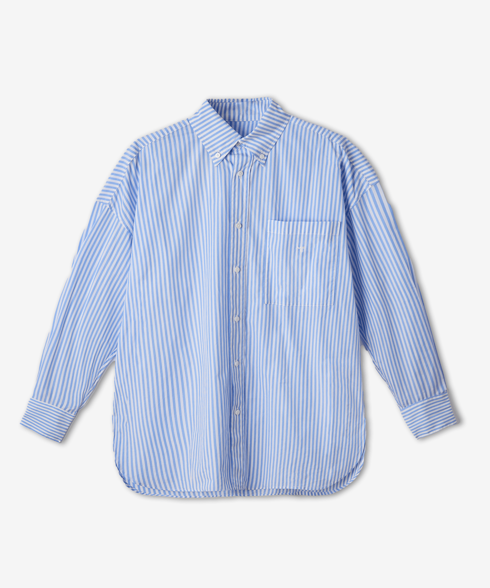 stripe＆checkレギュラーカラーロングシャツ