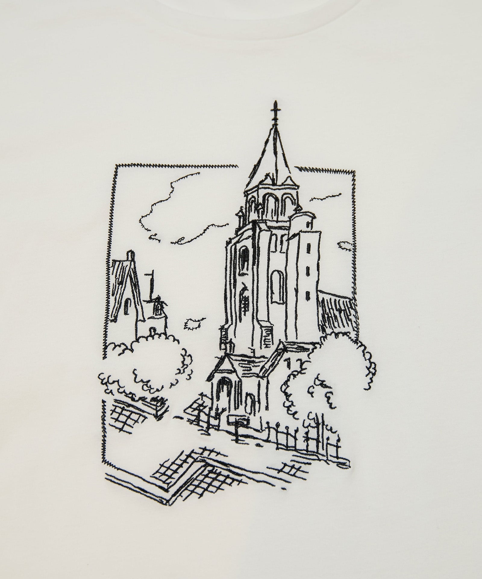 フレンチ刺繍Tシャツ