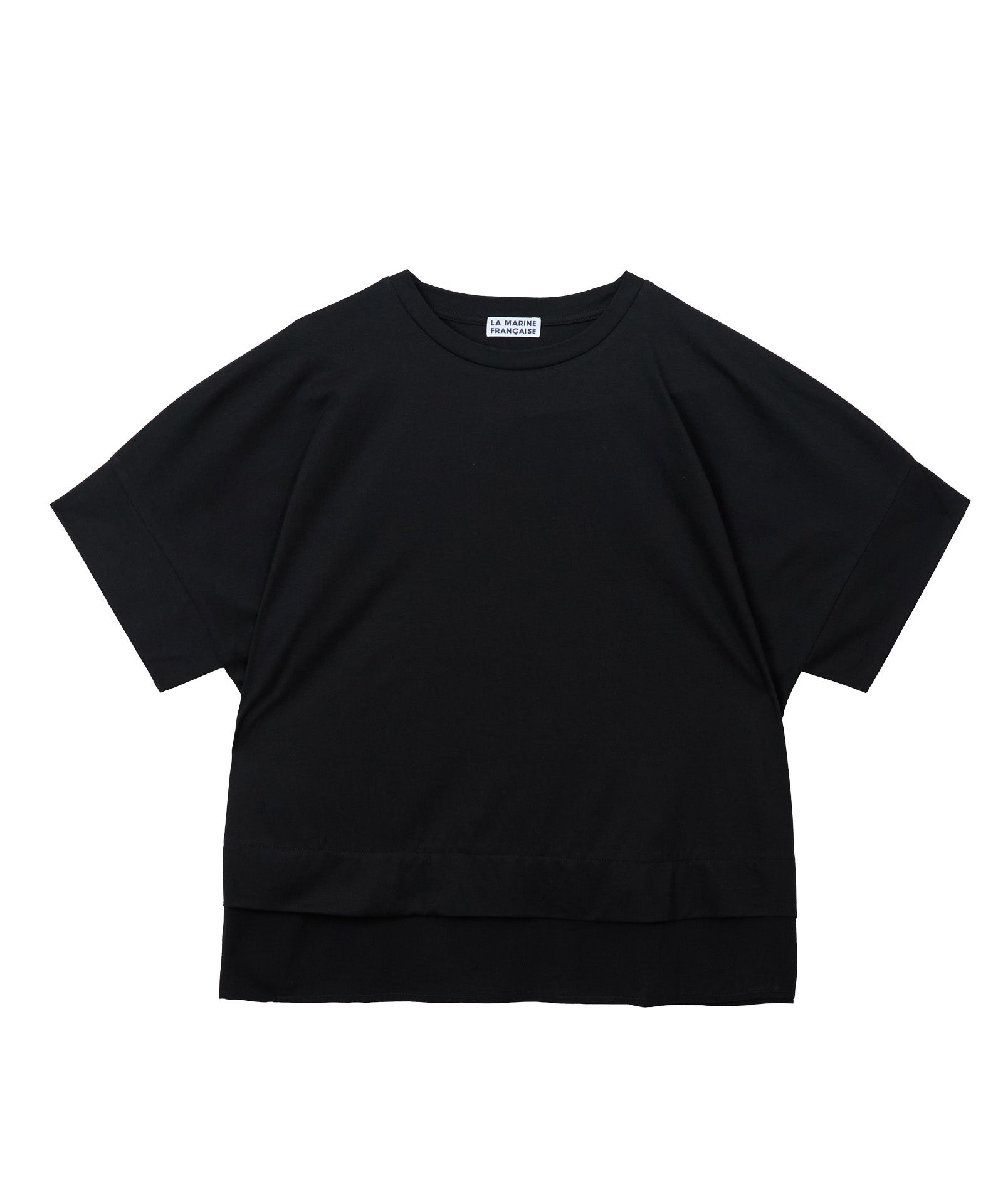 カットソー×布帛コンビTシャツ