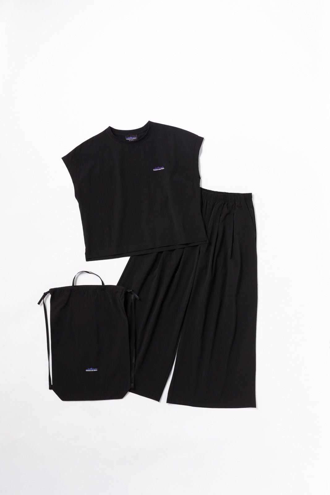 【THOUSAND MILE】FRENCH SLEEVE SHIRT & LONG PANTS SET