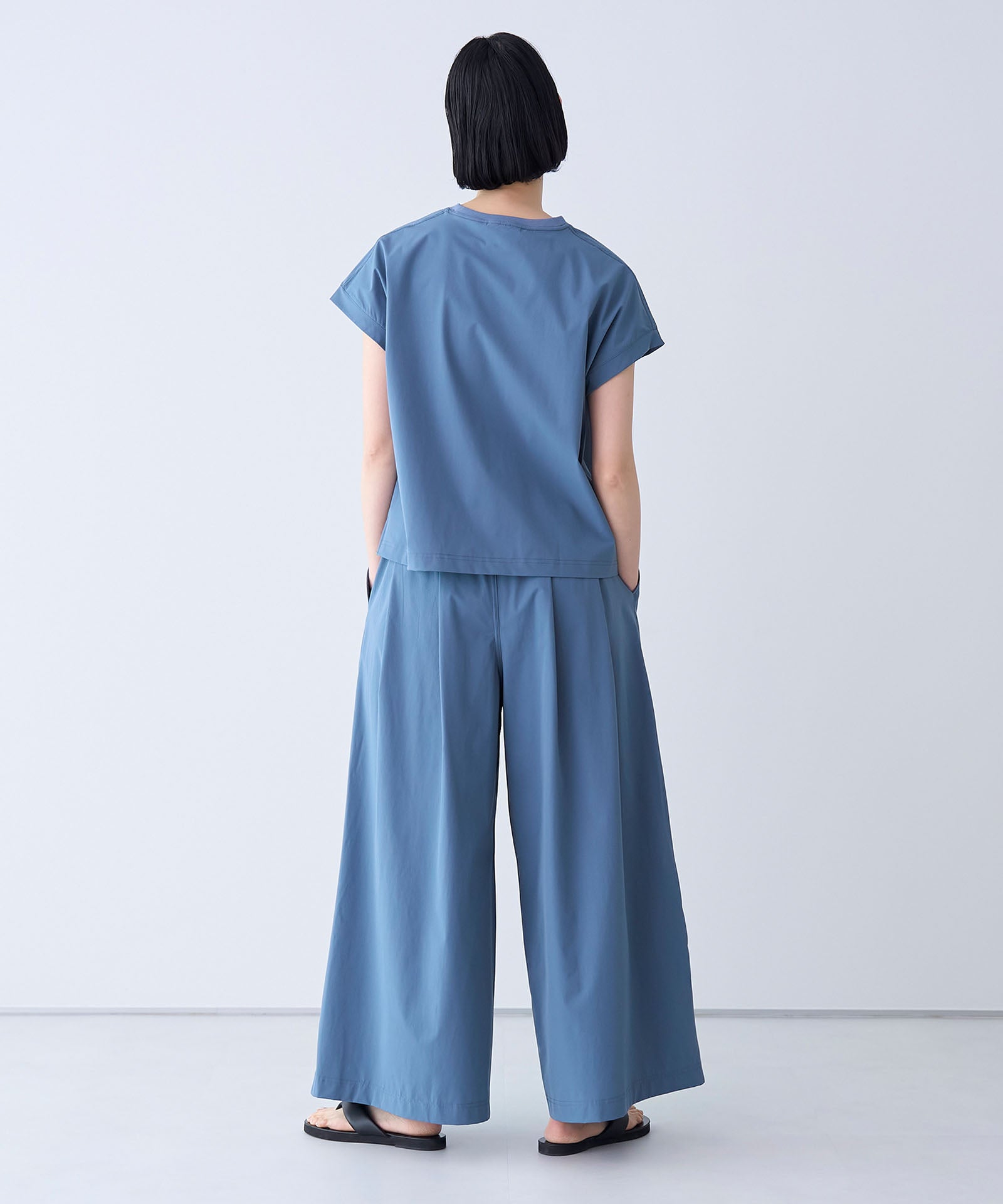 【THOUSAND MILE】French Sleeve shirt＆LONG PANTS　set＠サックス：H170 着用サイズ：F
