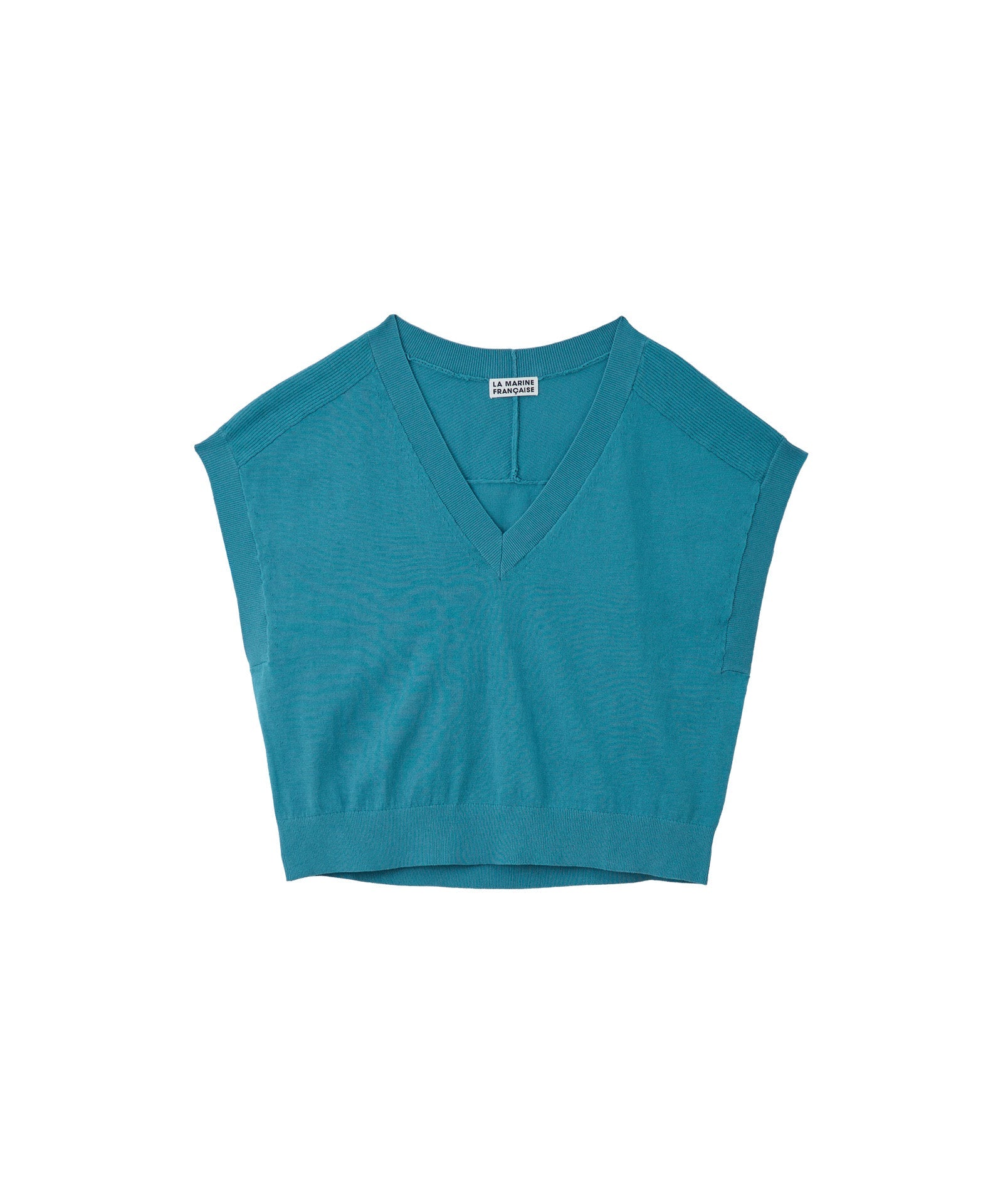 ハイツイストコットンVネックベスト