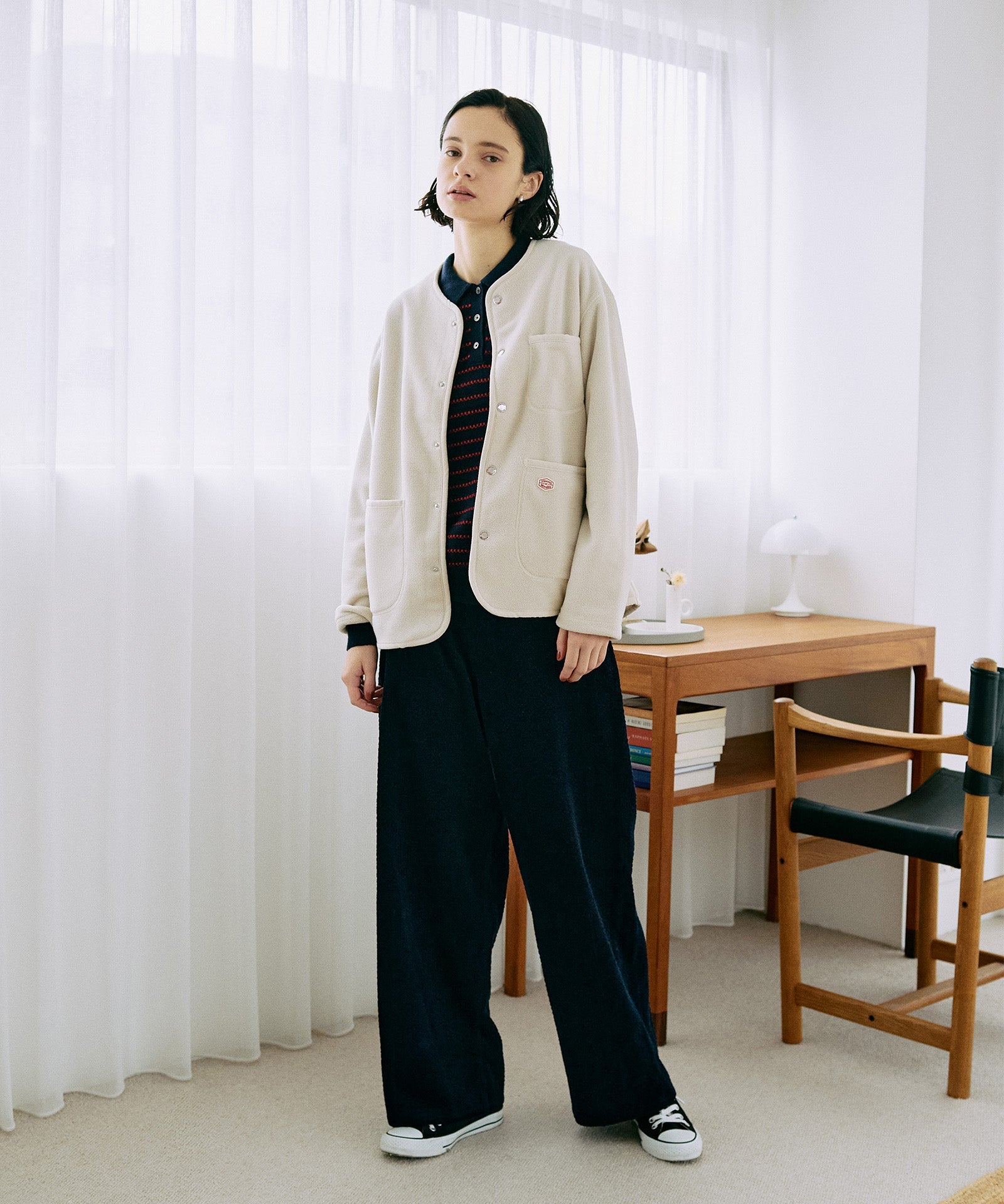 サッカーコーデュロイワイドパンツ