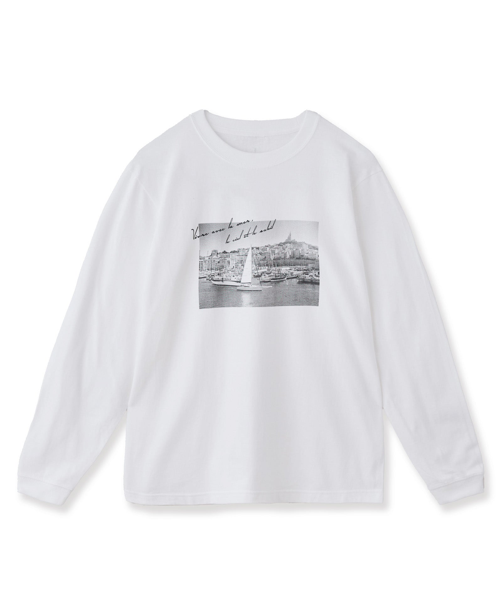 「Vivre avec la mer, le ciel et le soleil」Tシャツ