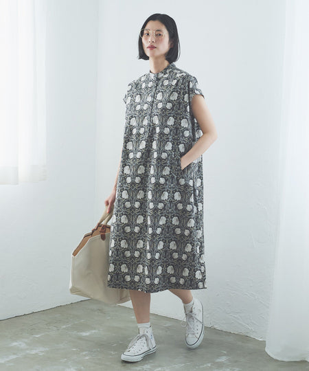 Fabric by BEST OF MORRIS プリントワンピース
