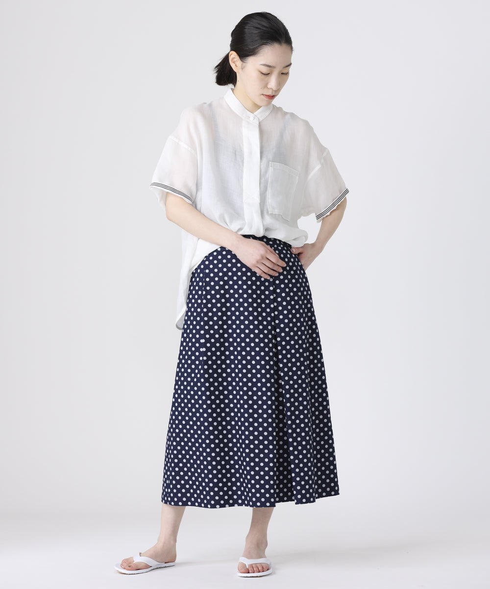 【オンライン限定カラー有】ラミーバンドカラースキッパー - LA MARINE FRANCAISE＠ホワイト：H160 着用サイズ：F